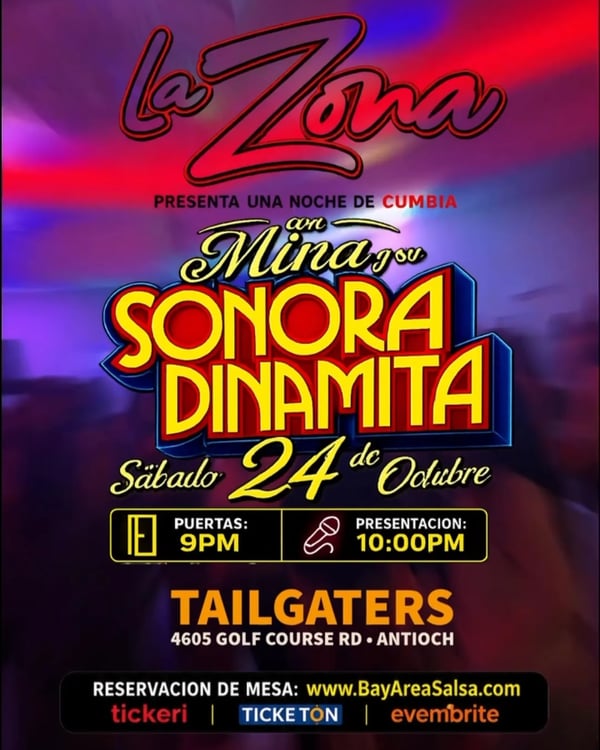 Mina y su Sonora Dinamita - Event poster
