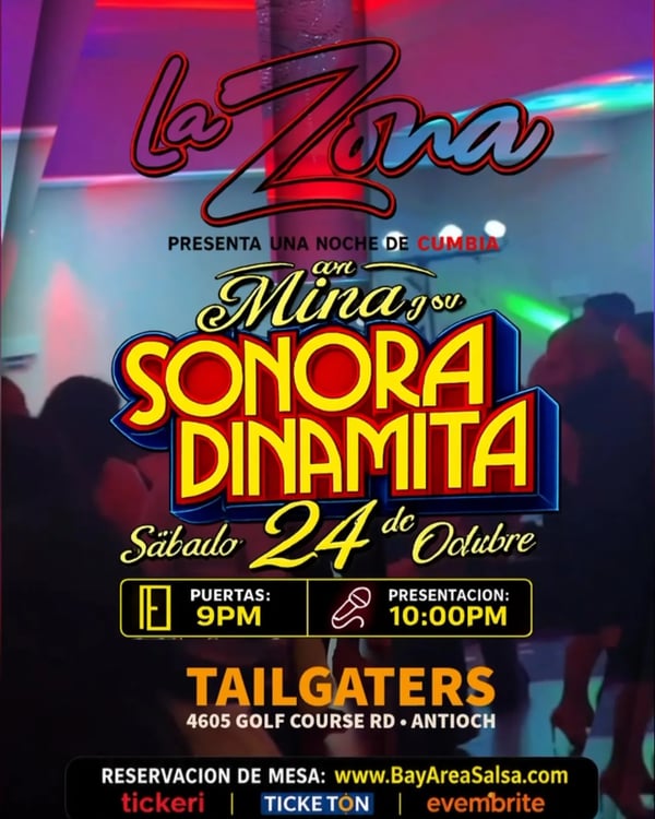 Una noche de cumbia con Mina y su Sonora Dinamita - Event poster