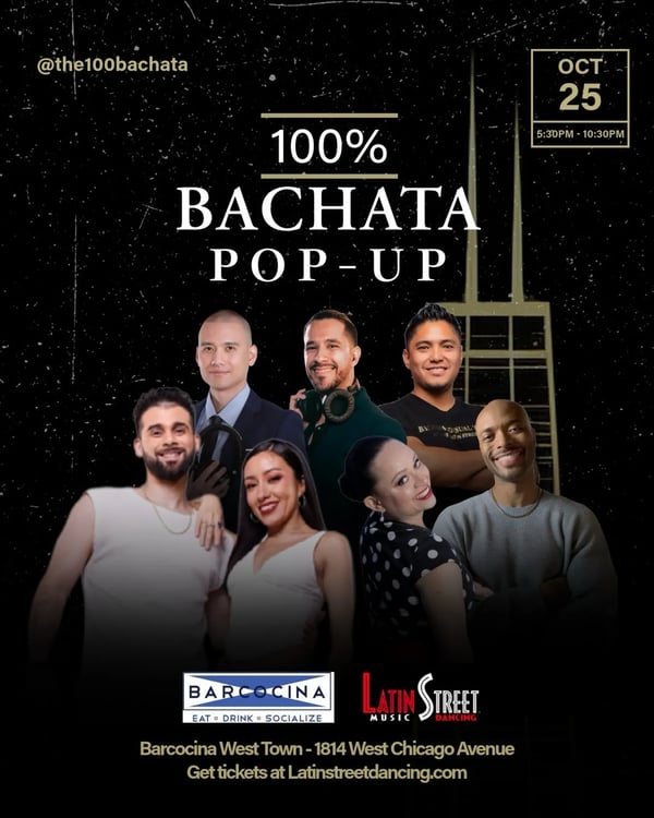 100% Bachata Pop-Up - Poster del evento