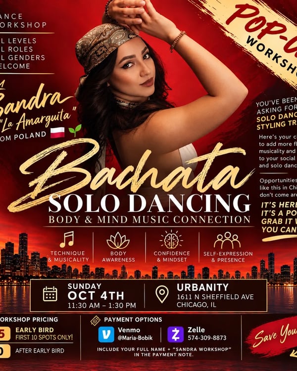 Bachata Solo Dancing: Body & Mind Music Connection