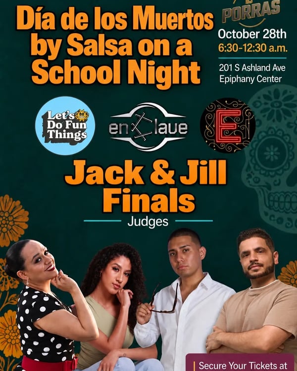 Día de los Muertos by Salsa on a School Night: Jack & Jill Finals - Event poster