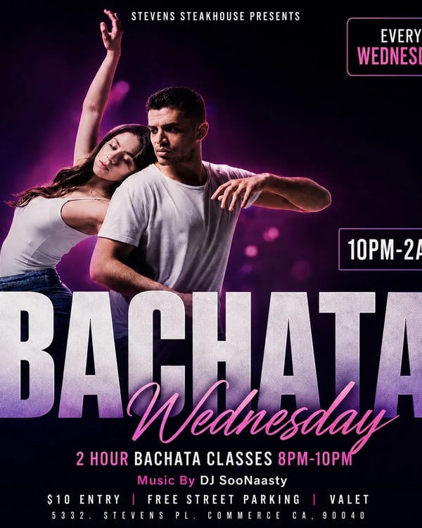 Bachata Wednesday - Poster del evento