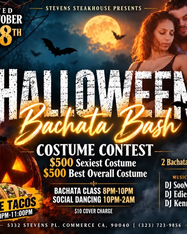 Halloween Bachata Bash - Poster del evento