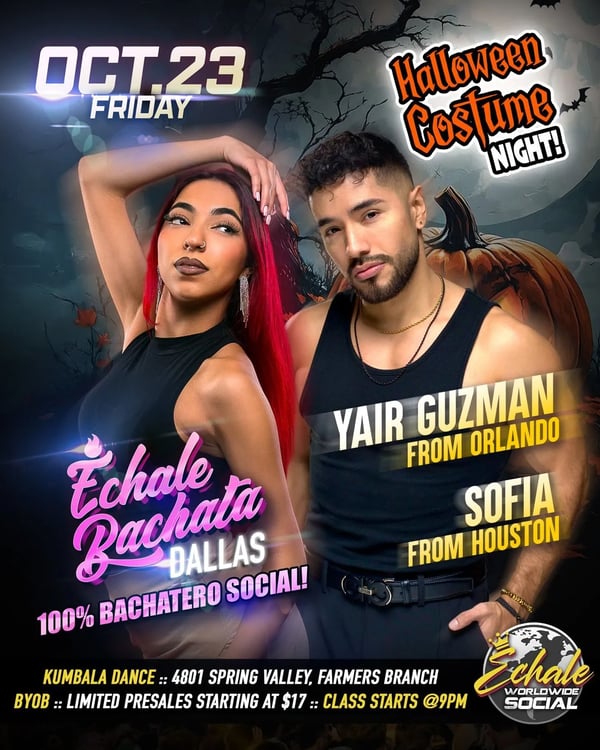 Échale bachata Dallas - Poster del evento
