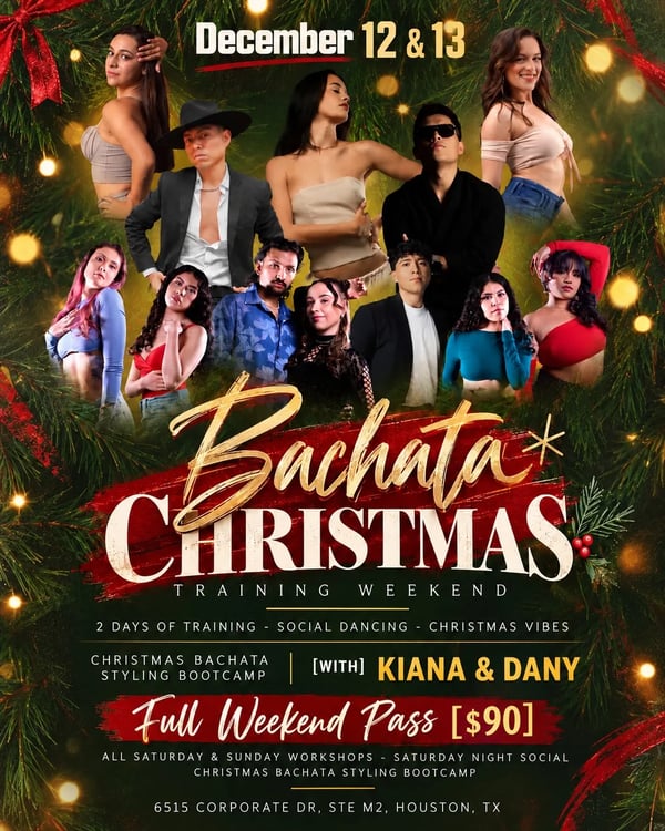 Bachata Christmas Training Weekend - Poster del evento