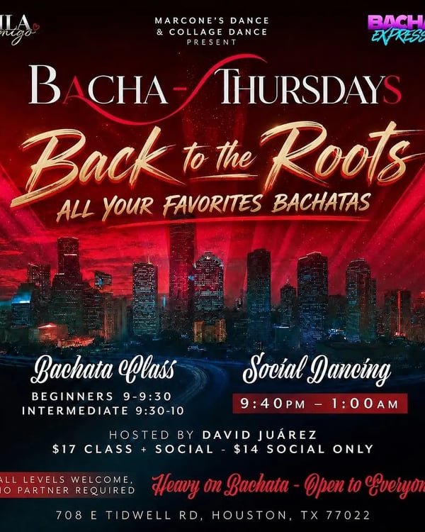 Bachata Thursdays: Back to the Roots - Poster del evento