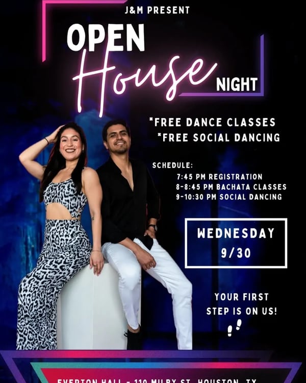 J&M Open House Night - Poster del evento