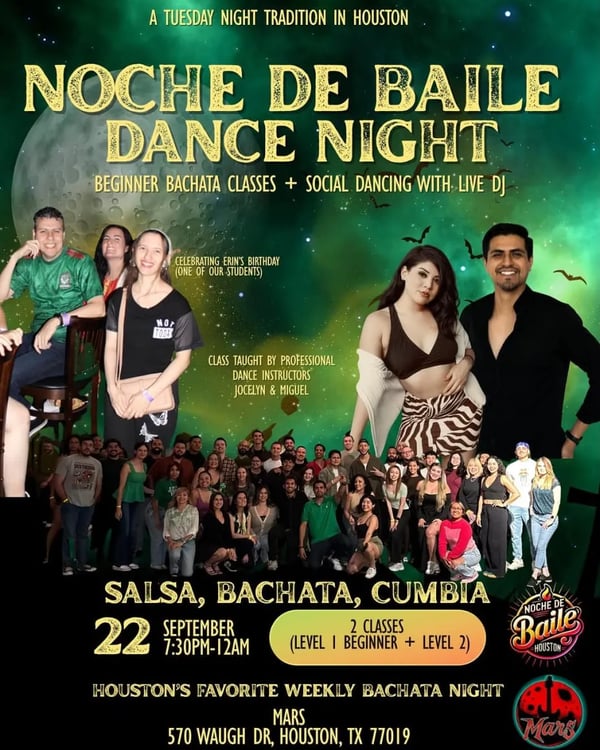 Noche de baile – Dance Night - Poster del evento