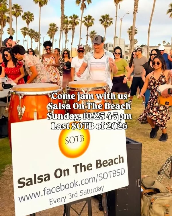 Salsa on the Beach - Poster del evento
