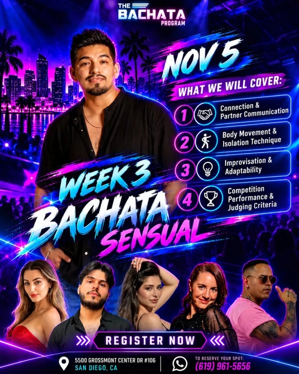 Week 3: Bachata Sensual - Poster del evento