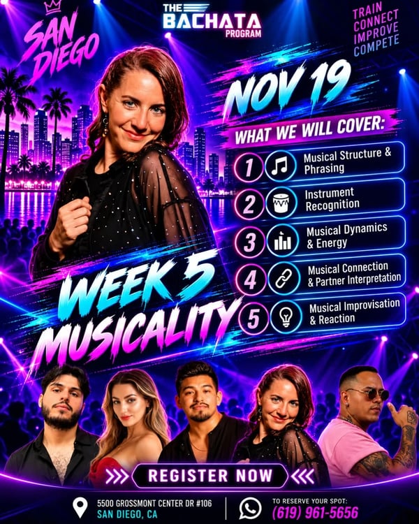 Week 5 Musicality - Poster del evento