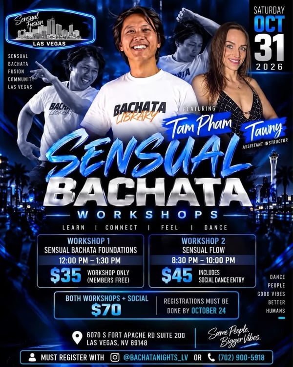 Sensual Bachata Workshops - Poster del evento