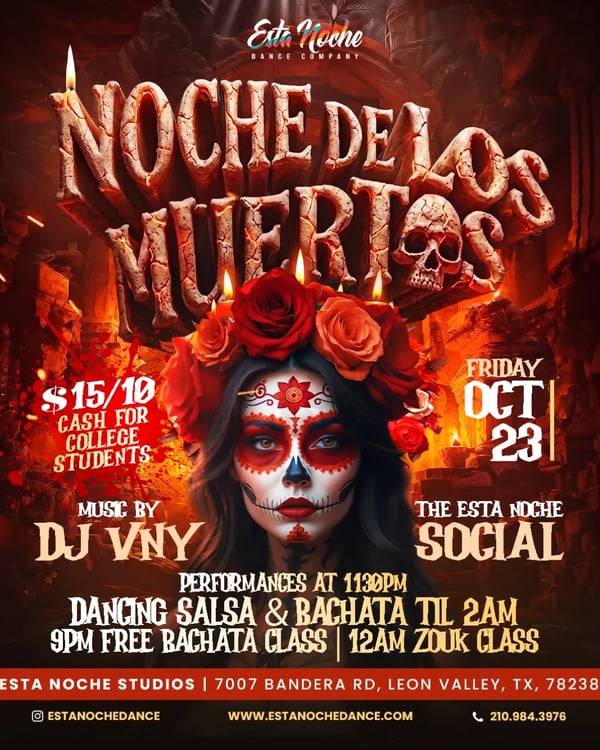 Noche de los muertos - Poster del evento