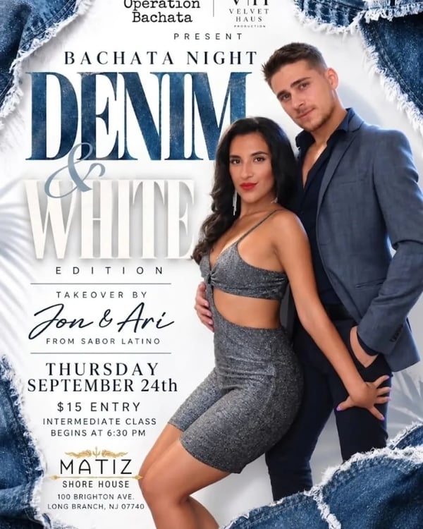 Bachata Night: Denim & White Edition