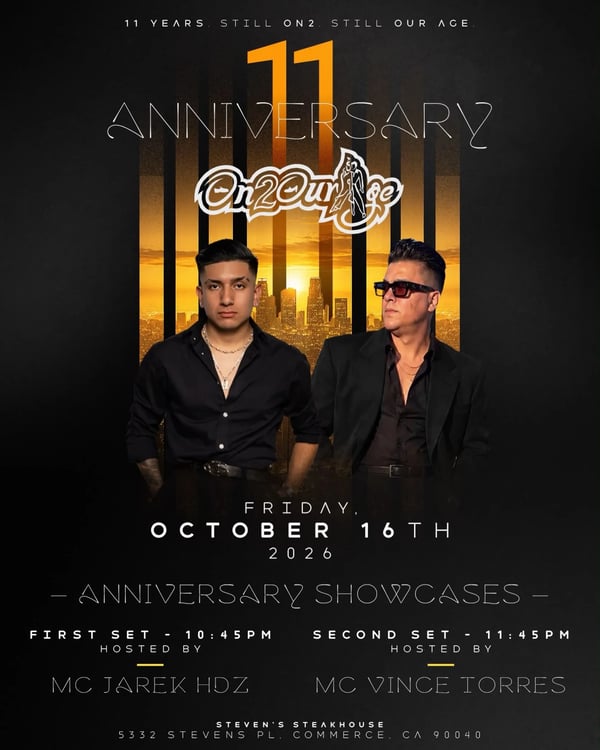 11 Anniversary On2ourage - Event poster