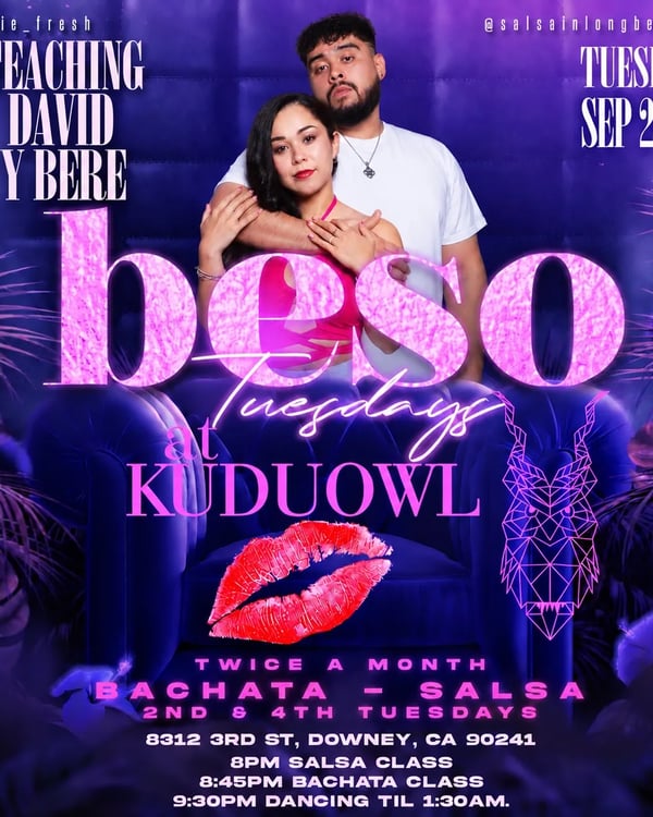 Beso Tuesdays - Poster del evento