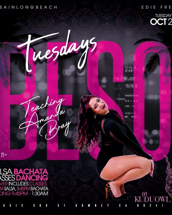 Beso Tuesdays - Poster del evento