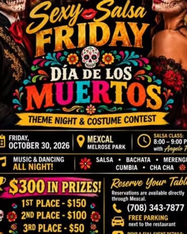 Sexy Salsa Friday: Día de los Muertos - Poster del evento