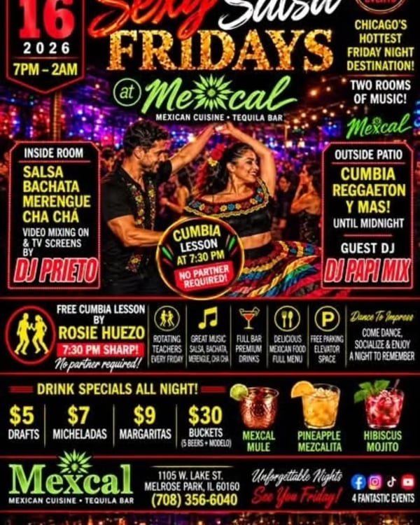 Sexy Salsa Fridays - Poster del evento
