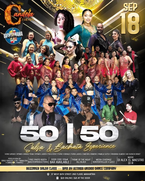 50/50 Salsa & Bachata Experience