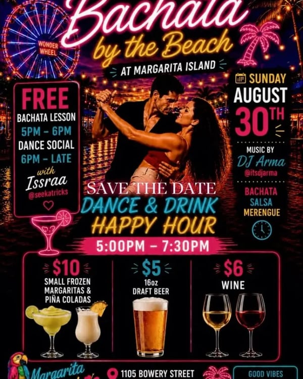 Bachata by the Beach - Poster del evento
