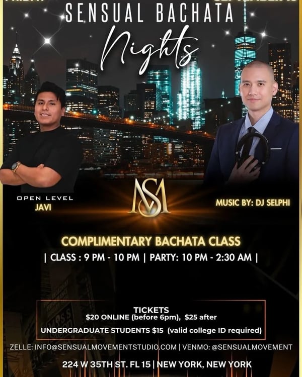 Sensual Bachata Nights - Poster del evento