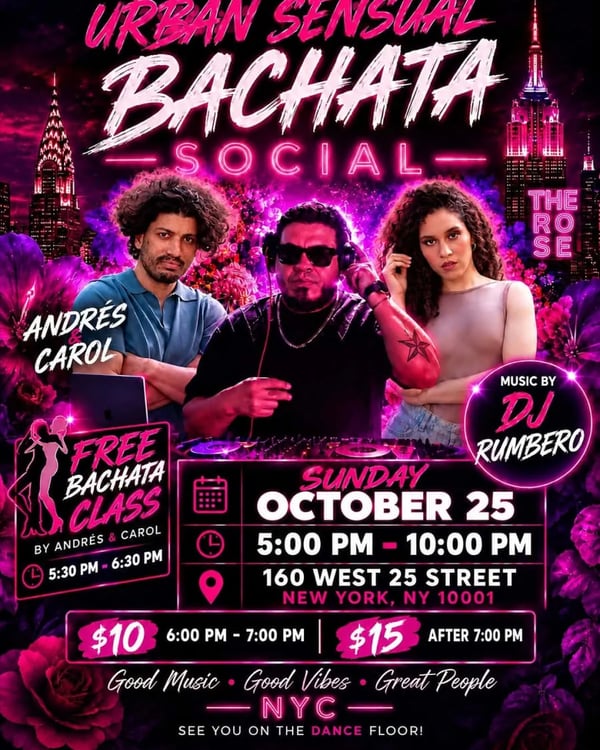 Urban Sensual Bachata Social - Poster del evento