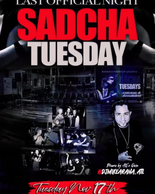 Last Official Night – Sadcha Tuesday - Poster del evento