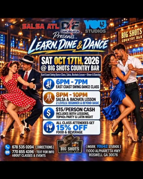 Learn, Dine & Dance - Poster del evento