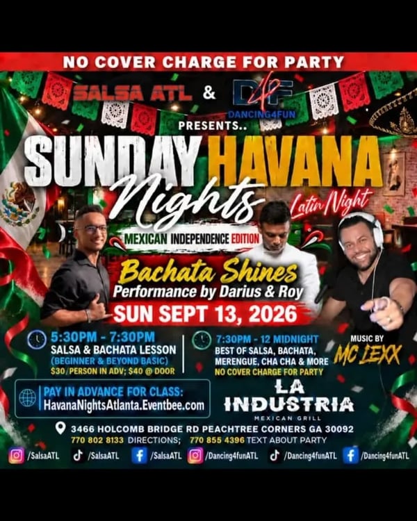 Sunday Havana Nights – Mexican Independence Edition