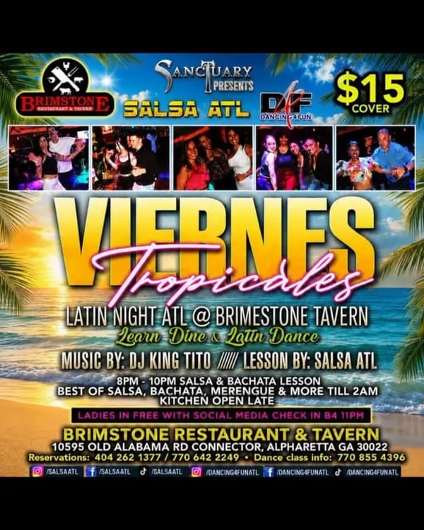 Viernes Tropicales Latin Night ATL - Event poster