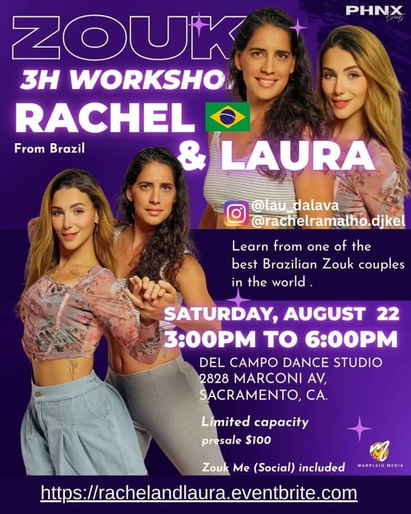 Rachel & Laura 3H Brazilian Zouk Workshop