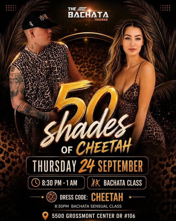 50 Shades of Cheetah - Poster del evento