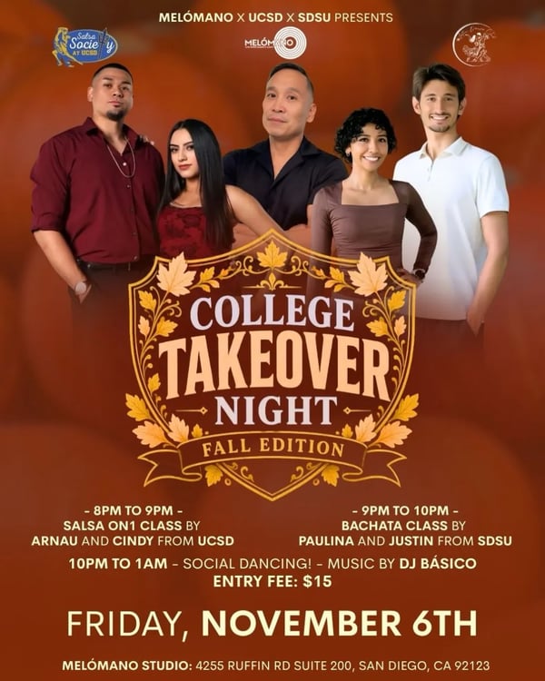 College Takeover Night Fall Edition - Poster del evento