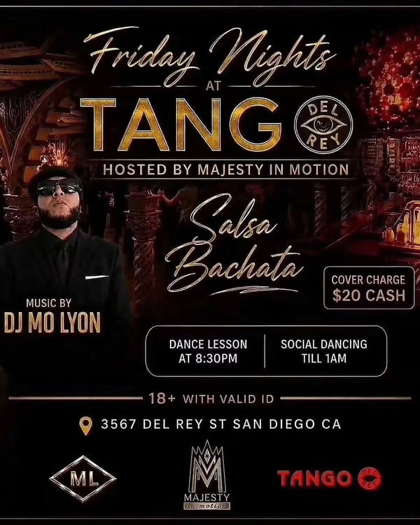Friday Nights at Tango Del Rey - Poster del evento