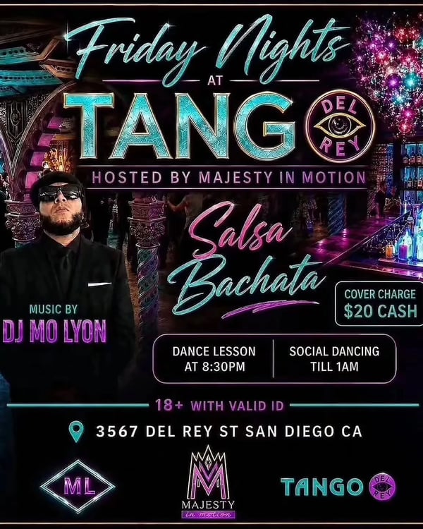 Friday Nights at Tango del Rey - Poster del evento