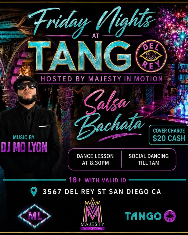 Friday Nights at Tango Del Rey - Poster del evento