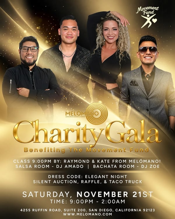 Melómano Charity Gala: Benefiting The Movement Fund - Event poster