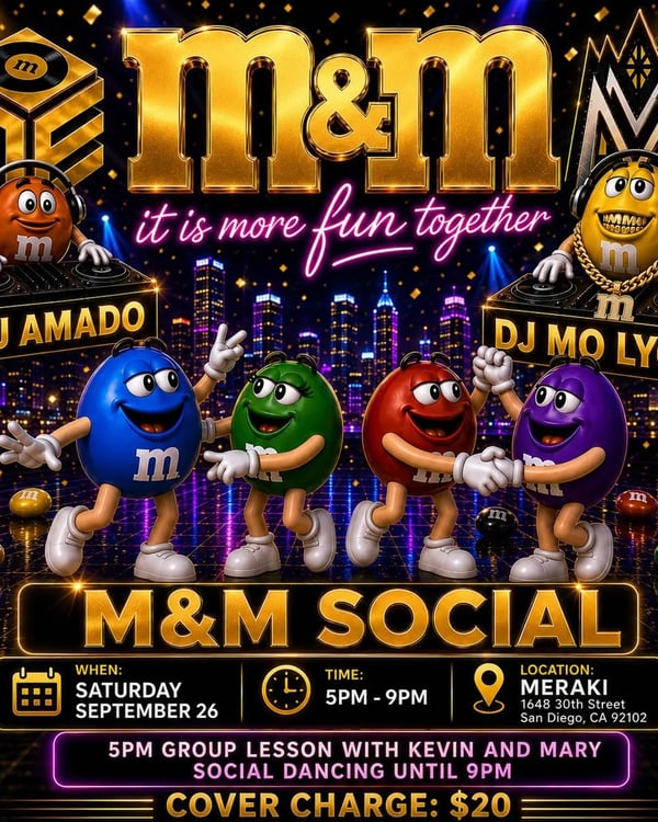 M&M Social - Event poster