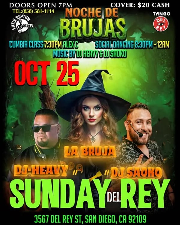 Noche de brujas - Poster del evento