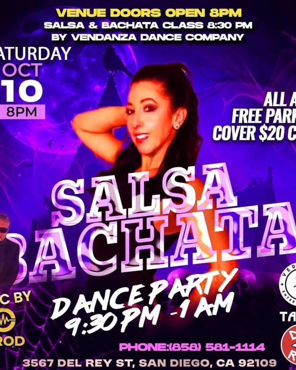 Salsa Bachata Dance Party - Poster del evento