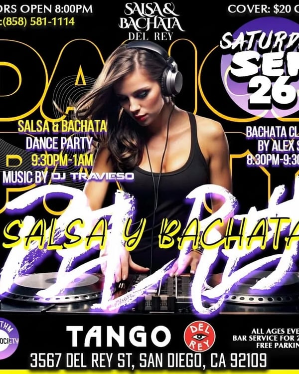 Salsa & Bachata del Rey - Event poster