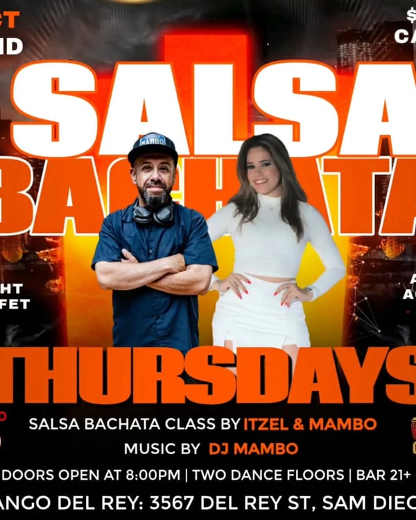 Salsa Bachata Thursdays - Poster del evento