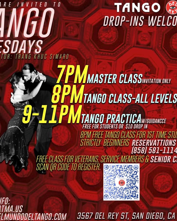 Tango Tuesdays - Poster del evento