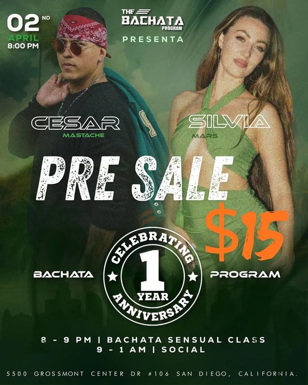 THE BACHATA PROGRAM 1 YEAR ANNIVERSARY