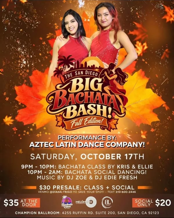The San Diego Big Bachata Bash! Fall Edition!