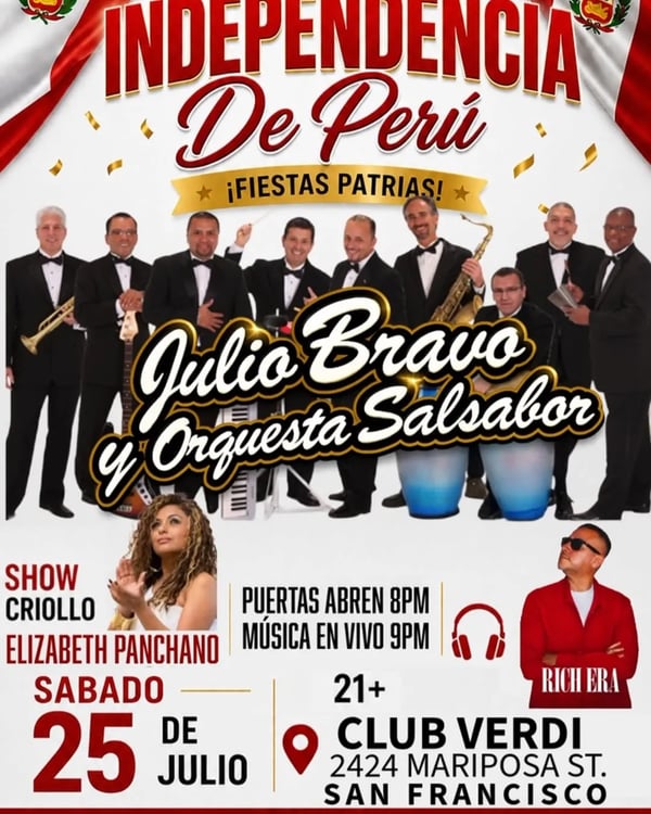 Celebración de la Independencia de Perú