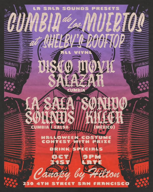 Cumbia de los muertos - Poster del evento