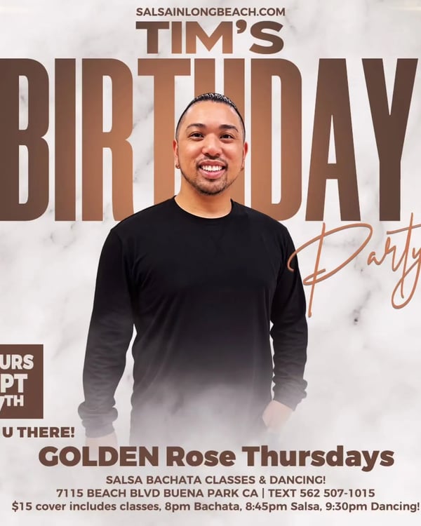 Tim's Birthday Party - Poster del evento