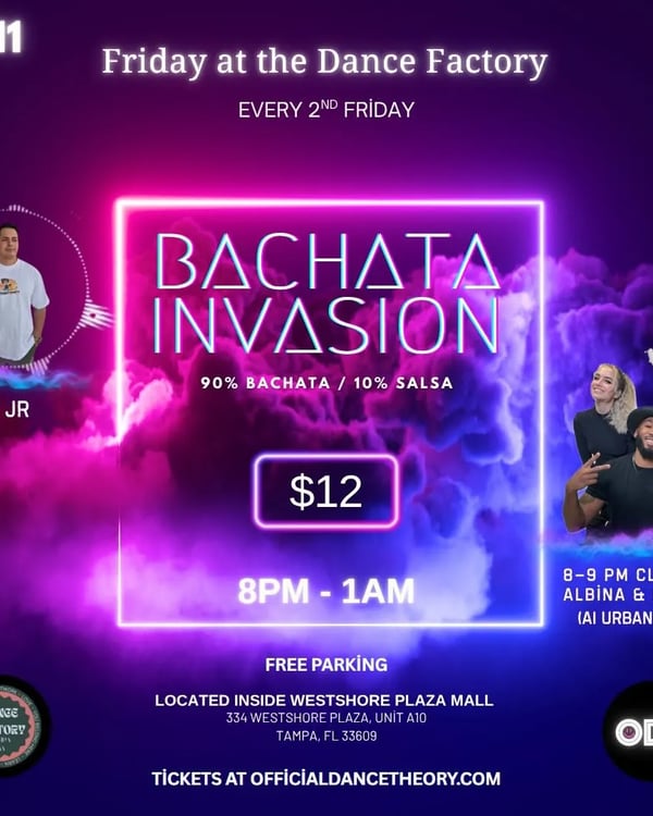 Bachata Invasion - Poster del evento